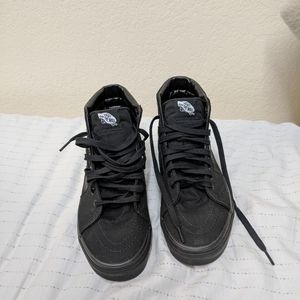 all black hight top vans
